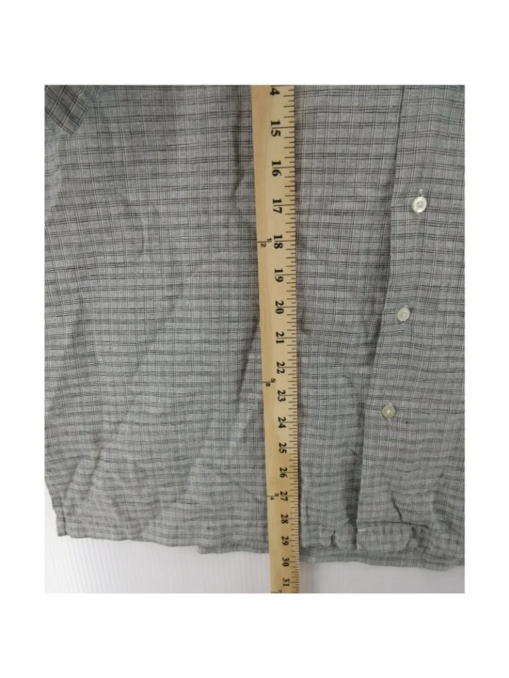 VGT Polo Ralph Lauren Golf Shirt XL Clayton Linen Blend Button Up Plaid